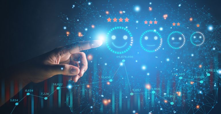 Technology,Customer,Assessment,Concept,A,Close-up,Picture,Of,A,Businessman