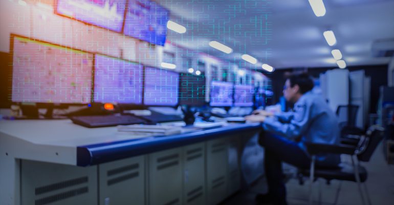 Blurred,Of,Man,Engineer,Works,With,The,Tablet,In,The