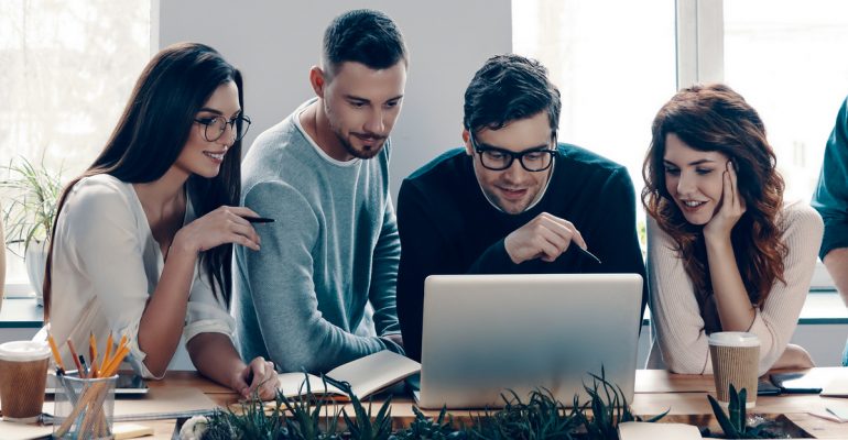 Successful,Team.,Group,Of,Young,Modern,People,In,Smart,Casual