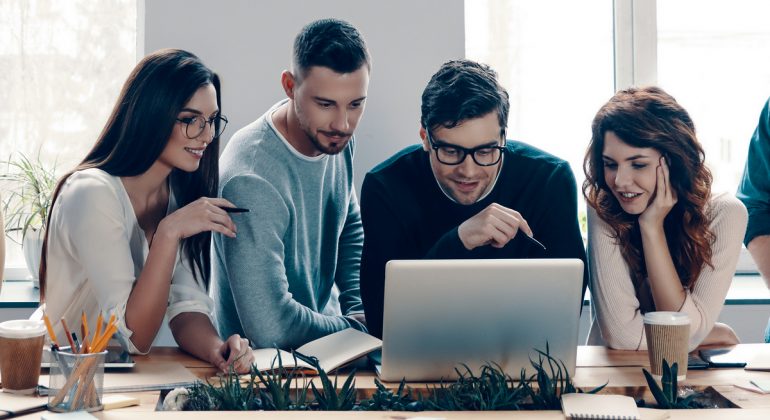 Successful,Team.,Group,Of,Young,Modern,People,In,Smart,Casual